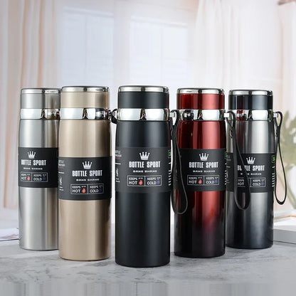 Thermowasserflasche Thermos Vakuumflasche Doppelter Edelstahl Kaffee, Tee Isolierte Tasse Auslaufsicher