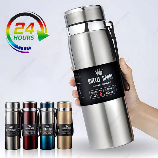 Thermowasserflasche Thermos Vakuumflasche Doppelter Edelstahl Kaffee, Tee Isolierte Tasse Auslaufsicher