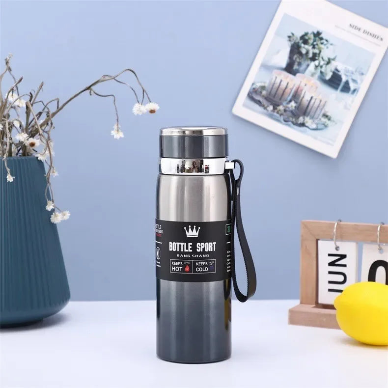 Thermowasserflasche Thermos Vakuumflasche Doppelter Edelstahl Kaffee, Tee Isolierte Tasse Auslaufsicher