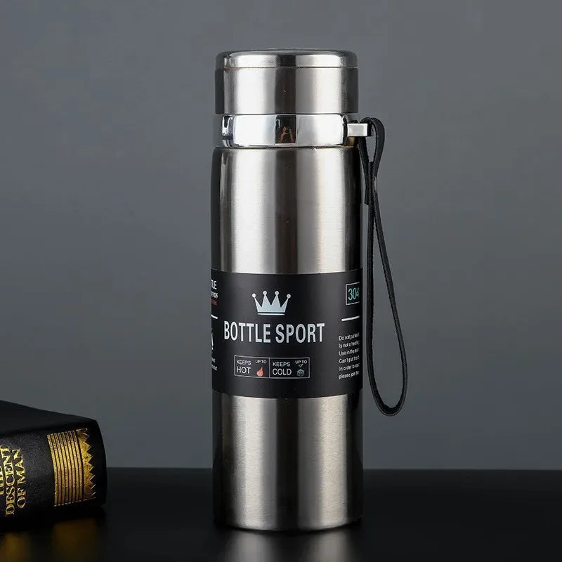 Thermowasserflasche Thermos Vakuumflasche Doppelter Edelstahl Kaffee, Tee Isolierte Tasse Auslaufsicher